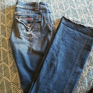 Hudson Distressed Jeans with Distressed Hem